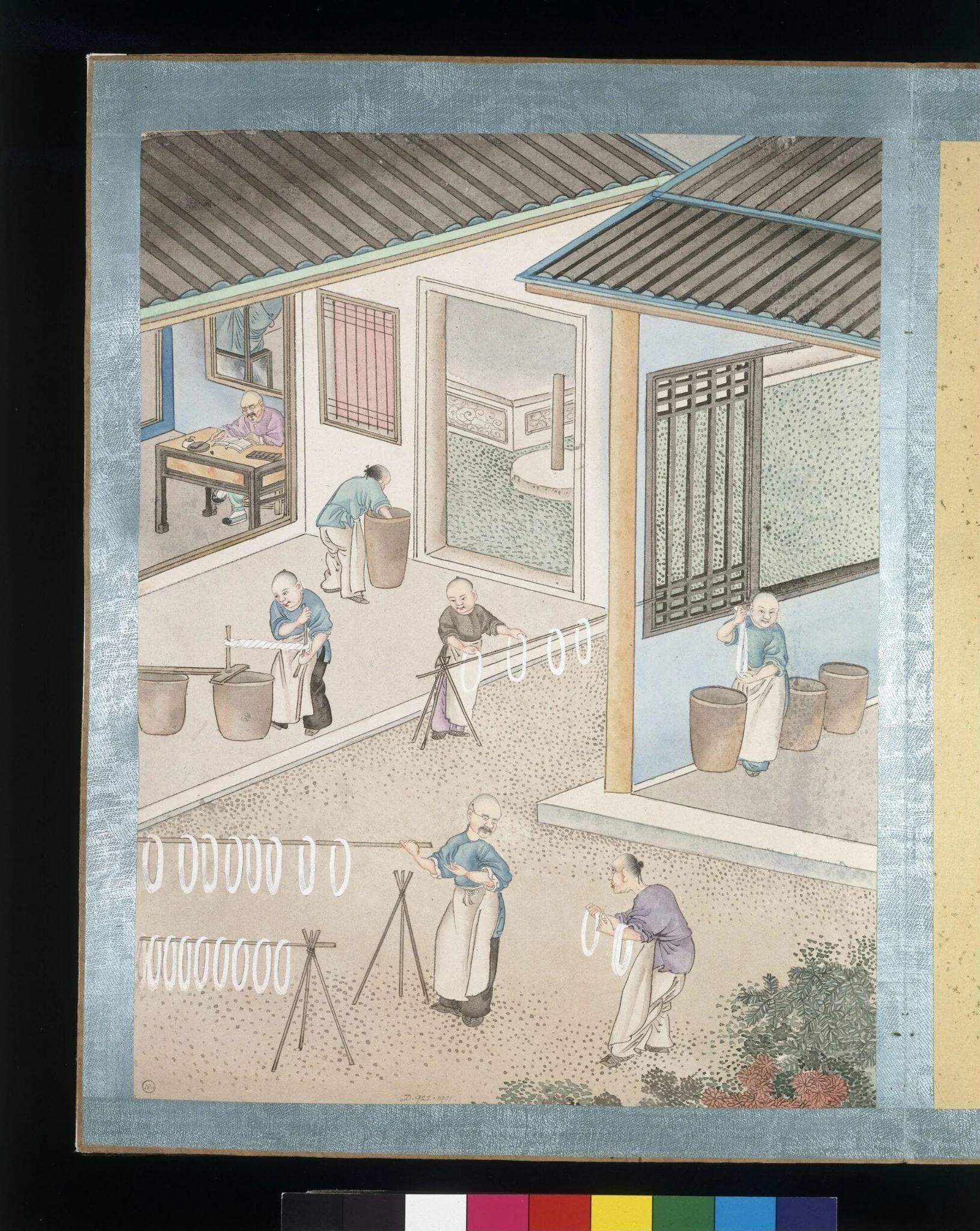 Dyeing, by Jun Wu, paint, 1880