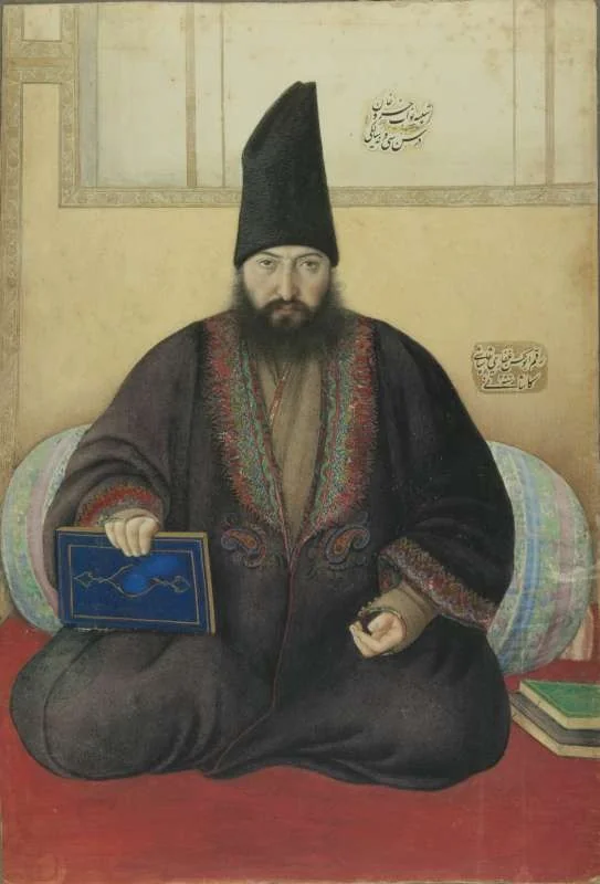 Portrait of Nawab (Vice-Regent) Khusraw Khan, by Mirza Abolhassan Khan Ghaffari, unspecified, 1852