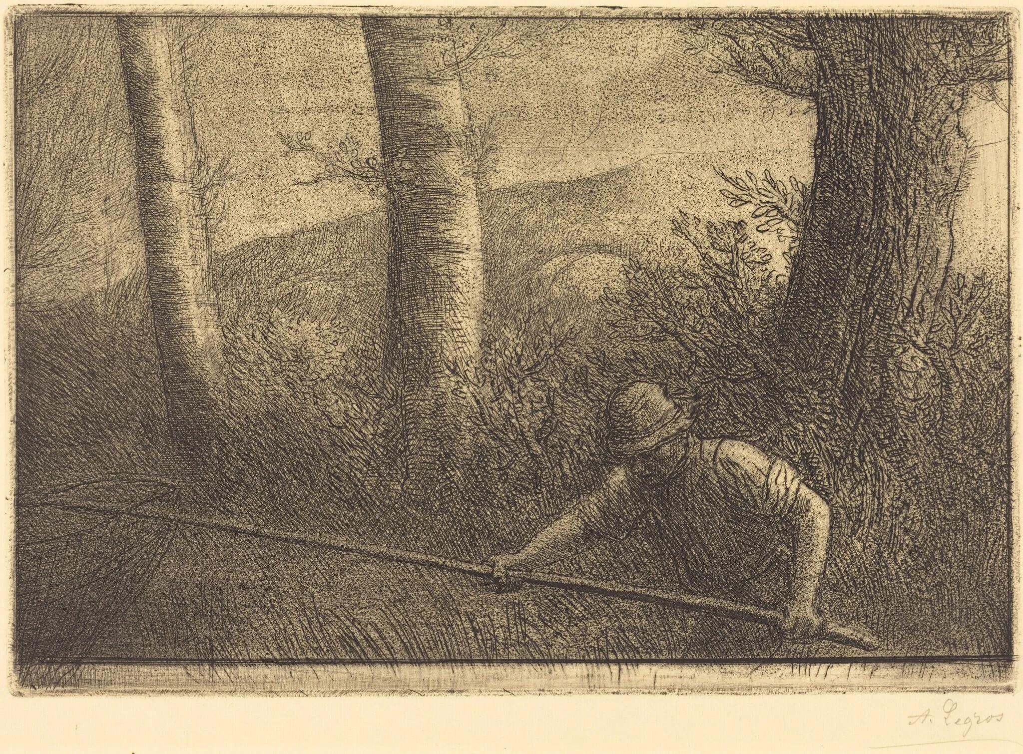Fisherman with a Hoop-net (La peche a la truble)