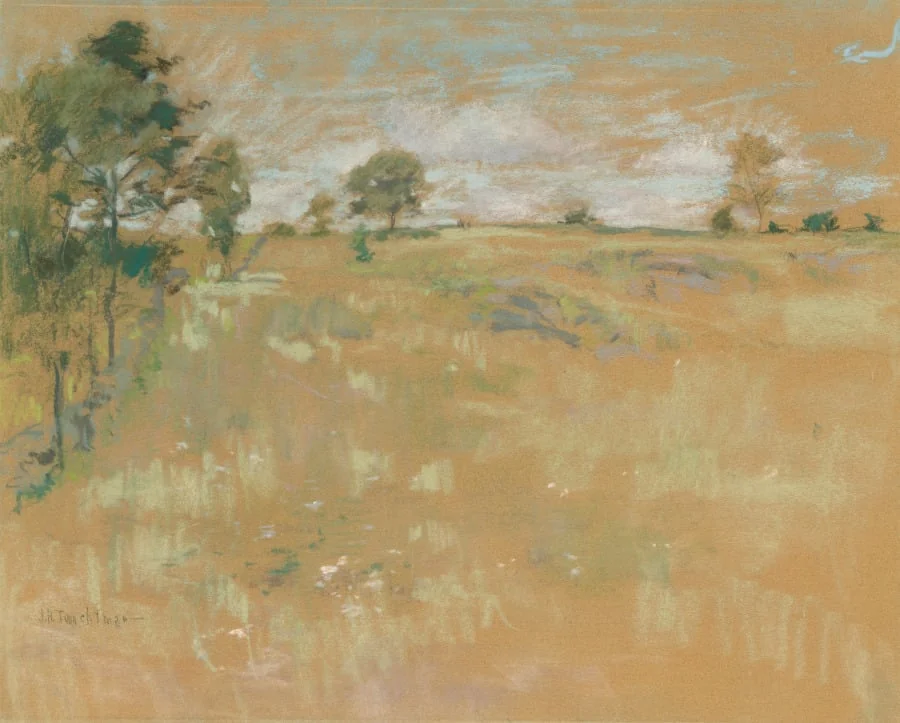 Pastures, Branchville, Connecticut, by John Henry Twachtman, 1890