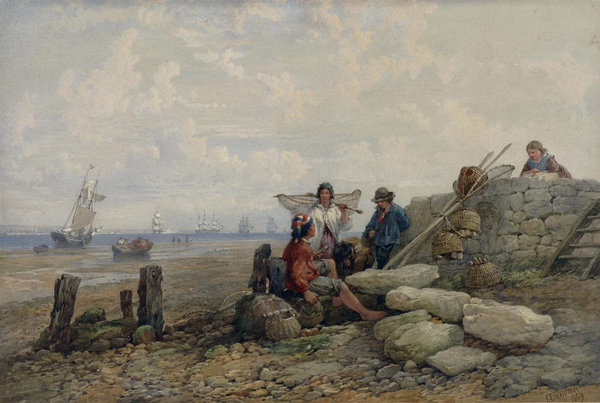 Isle of Wight: The Channel Fleet coming out of Portsmouth