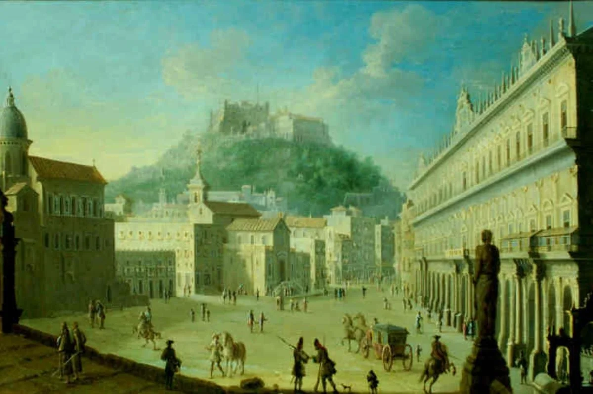 Oraș cu cetățuie, by Bernardo, zis Il Canaletto Bellotto, unspecified, 1750