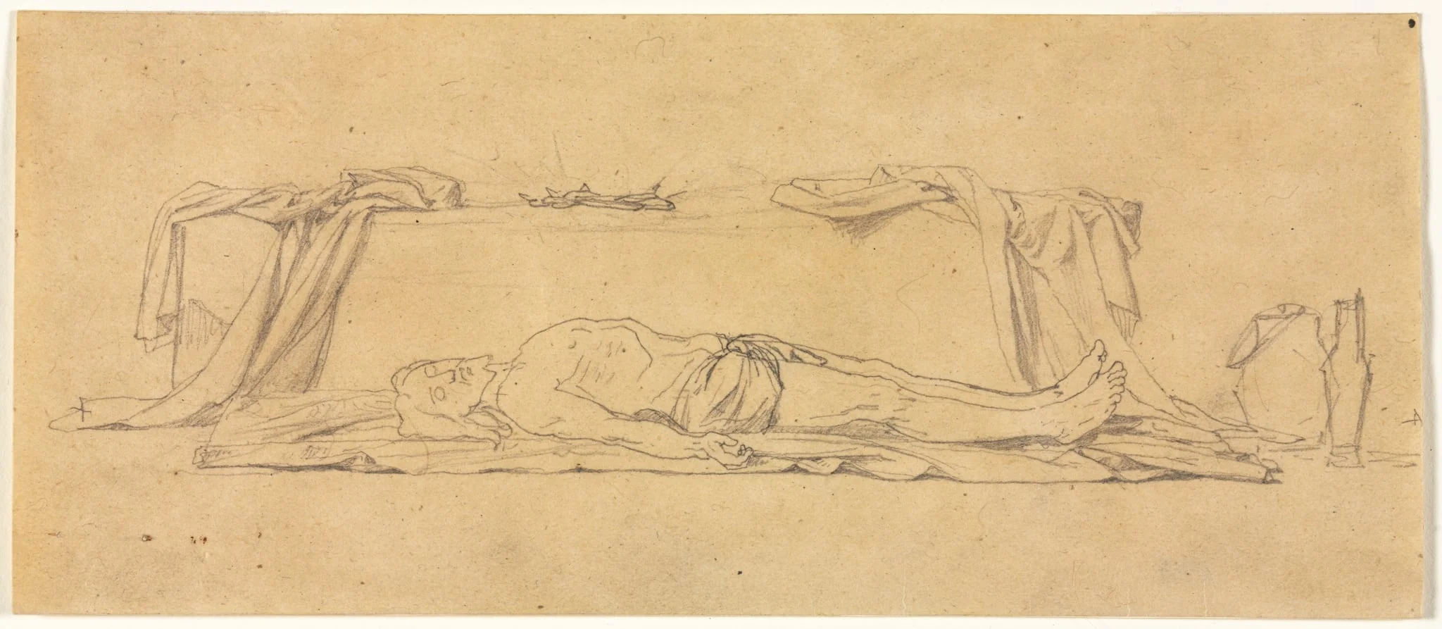 Sketch of the Dead Christ Lying by the Sepulchre, by Eugène Lenepveu, 1804