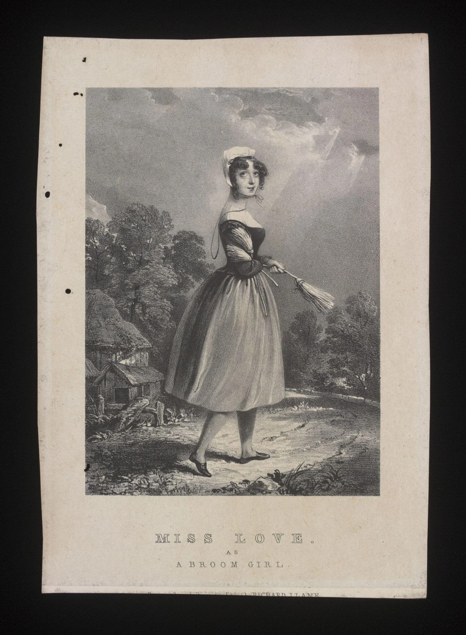Miss Love as a Broom Girl, by Unknown, 1850