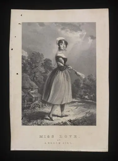 Miss Love as a Broom Girl