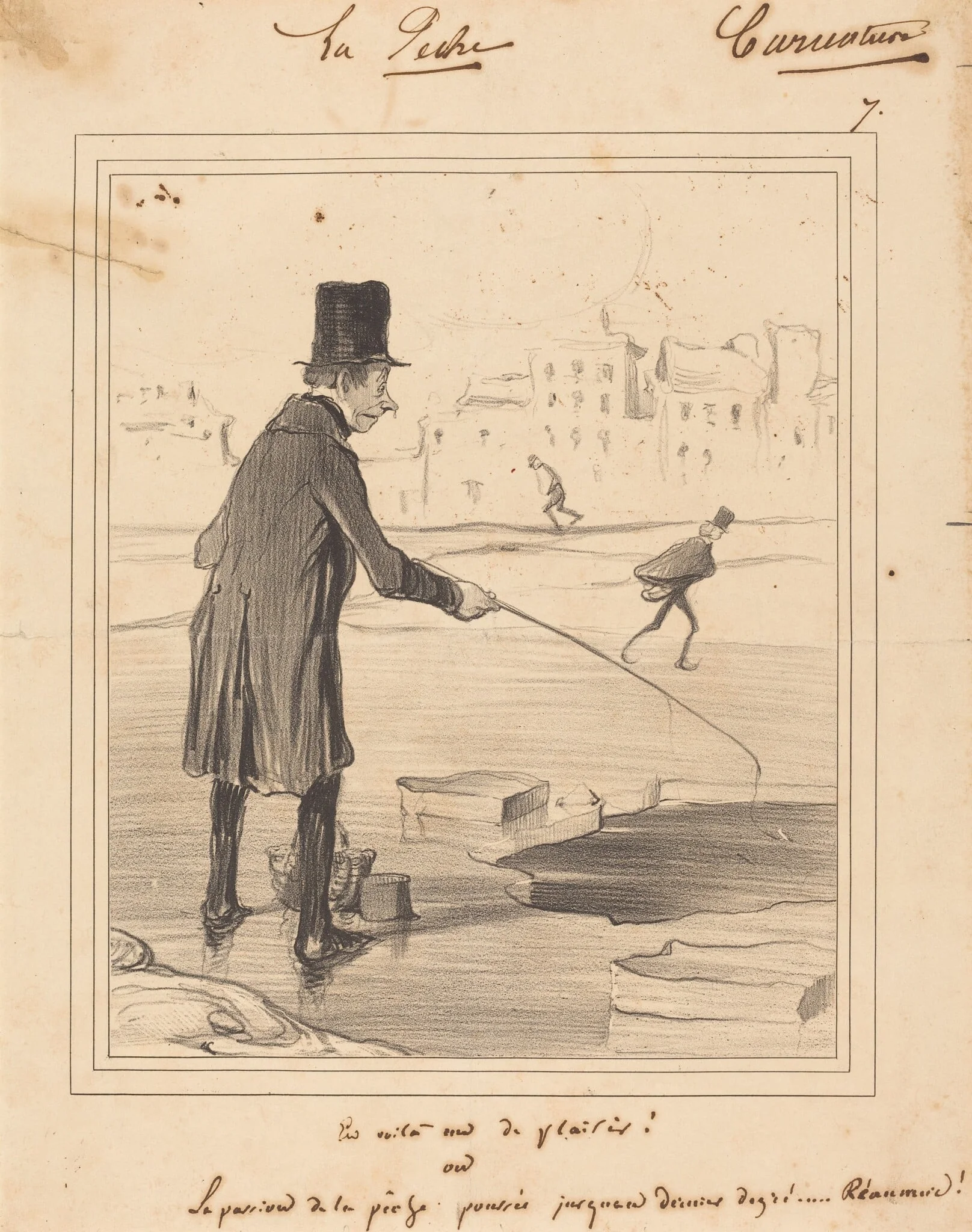 En Voila un de plaisir!, by Honoré Daumier, ink, 1841