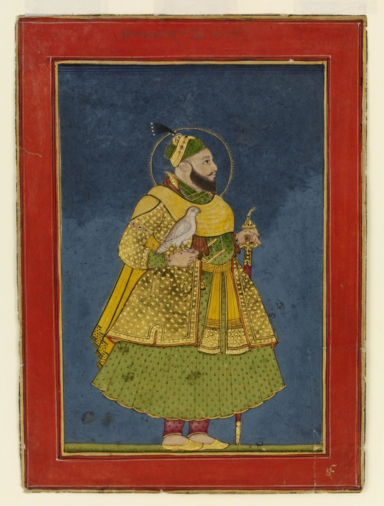 Abul Hassan Qutb, Shah of Golconda, by Unknown, paint, 1780
