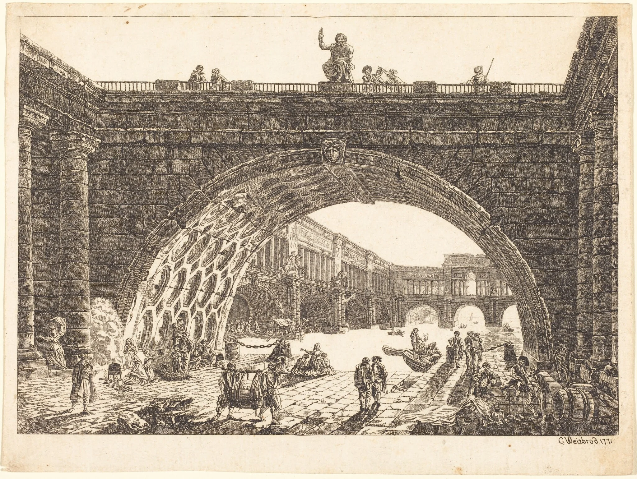Architectural Fantasy of a Monumental Port
