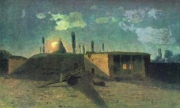 House of Khachatur Abovyan in Kanaker, by Gevorg Bashinjaghian, oil, 1892