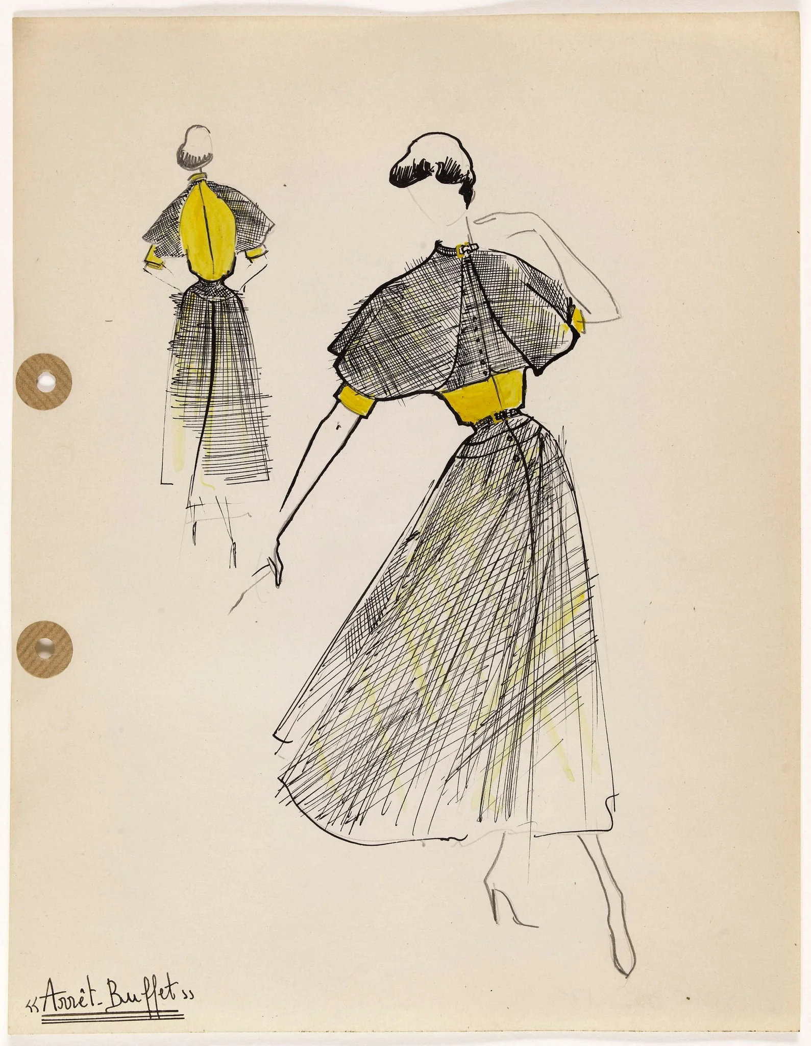 'Arrêt-Buffet', by Carven, 1949