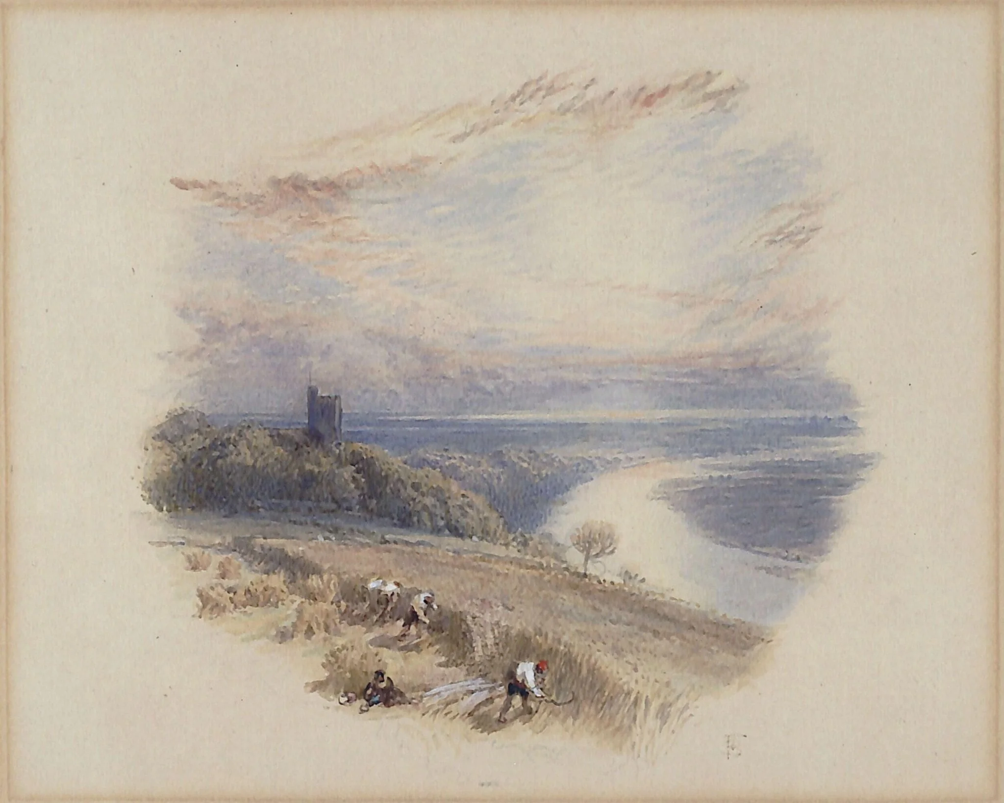 The River Lune, Lancashire, by Myles Birkett Foster, watercolor, 1850
