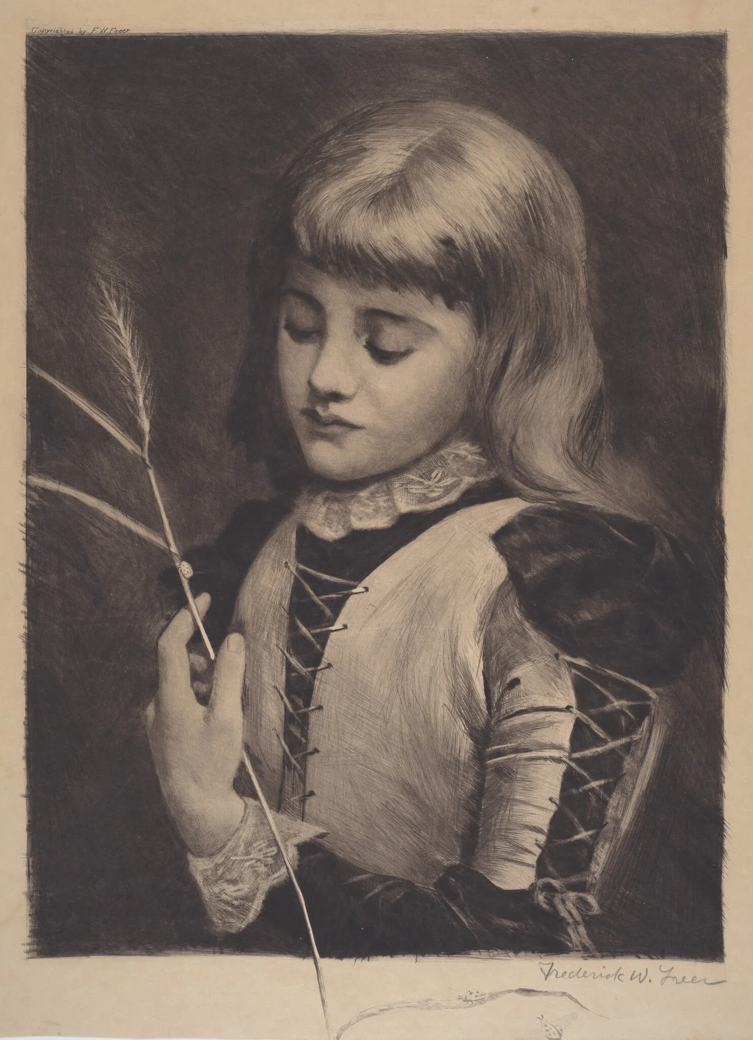 Lady Bug, by Frederick W. Freer, ink, 1887