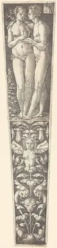 Ornament with Naked Couple