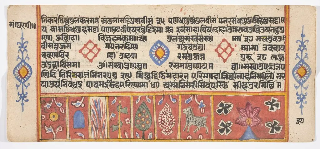 Tantric Manuscript "Sangrahani Sutra"
