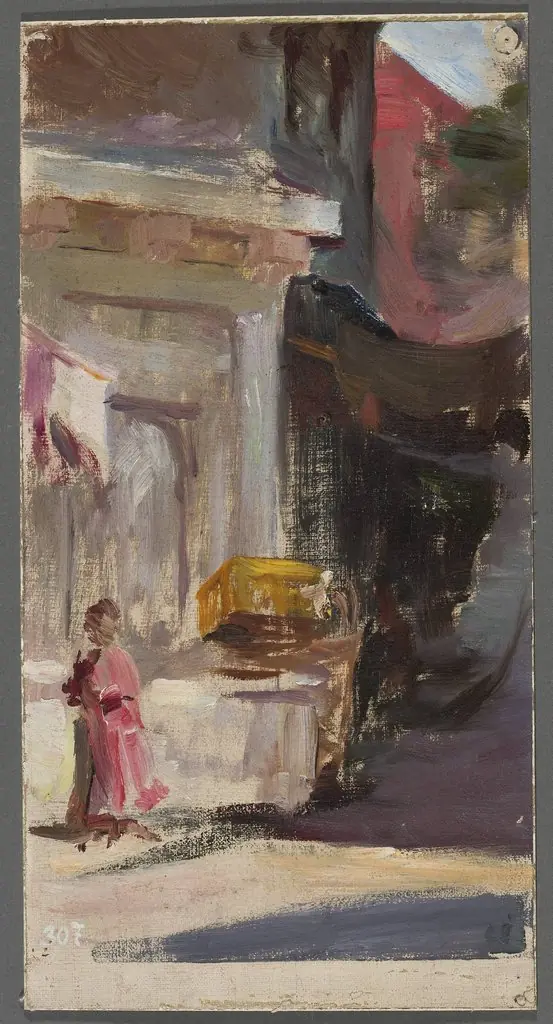 Street fragment. From the journey to Constantinople