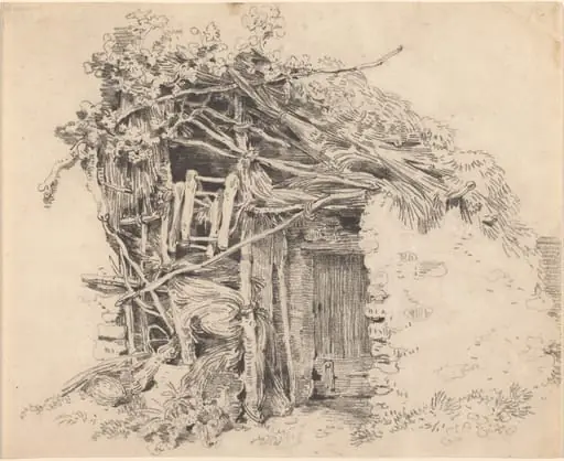 Corner of a Rustic Barn