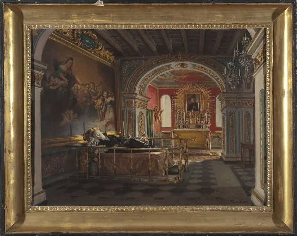 Interior of the chapel of Saint Stanislaus Kostka in Rome