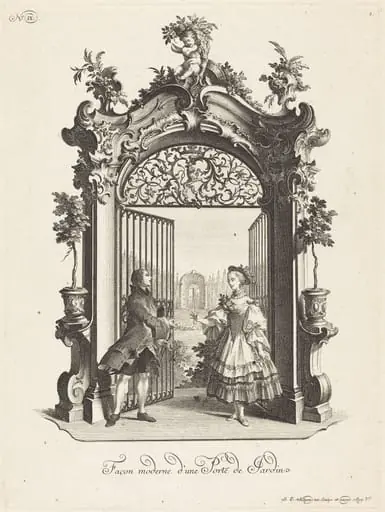 Façon moderne d'une Porte de Jardin (A Garden Door in the Modern Style)