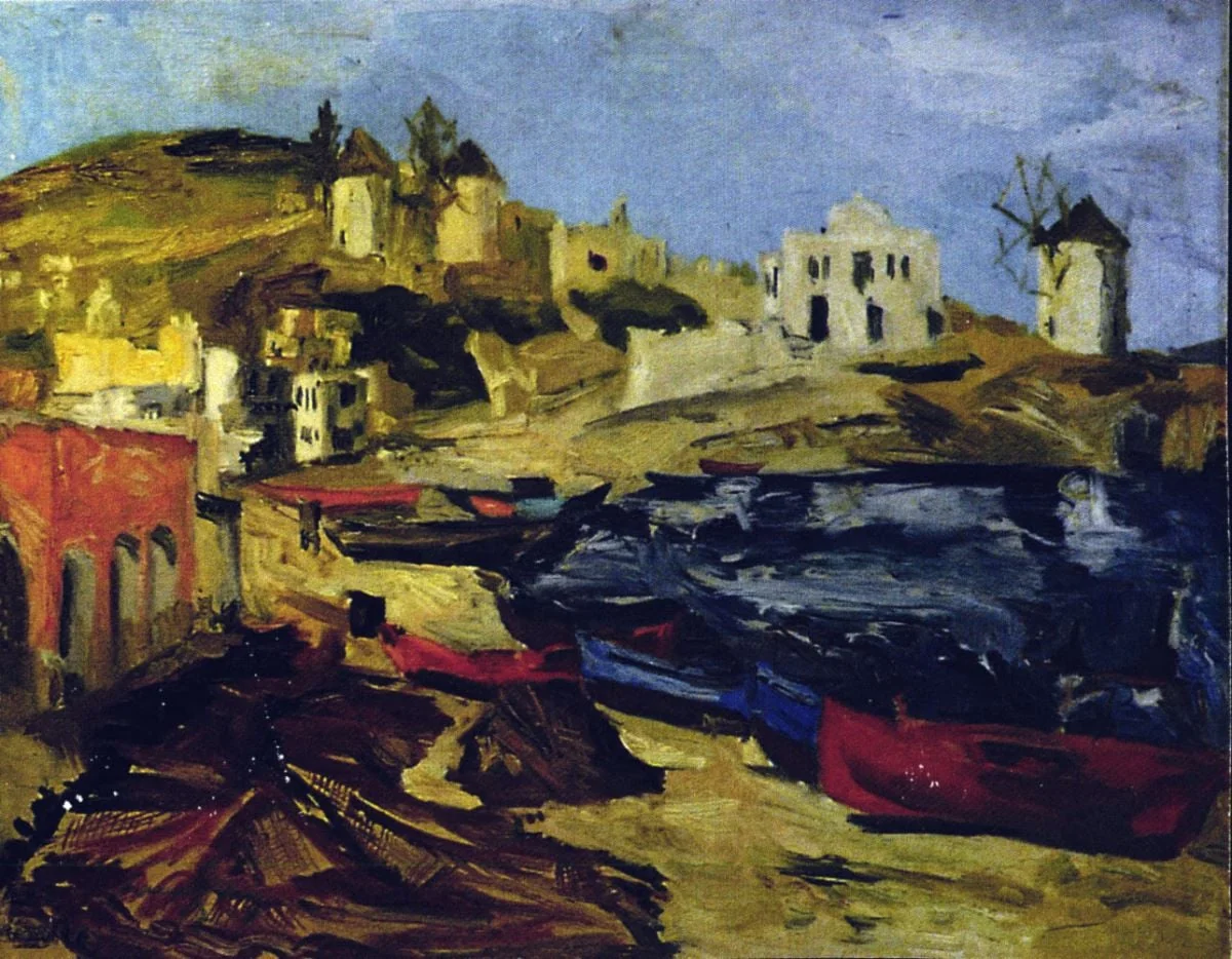 Peisaj din insula Paros, by Ion Țuculescu, 1946