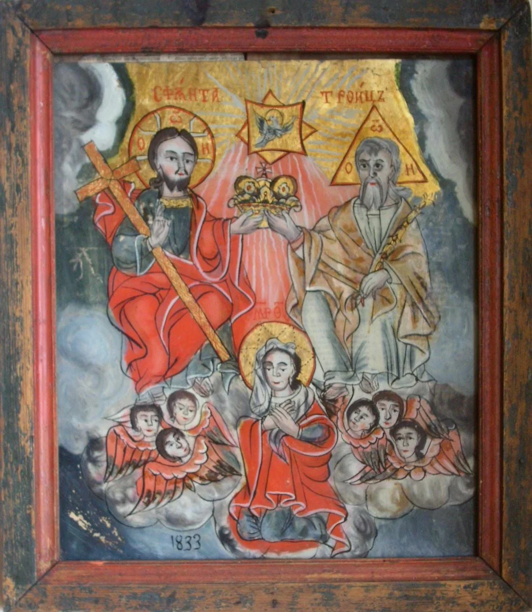 Încoronarea Fecioarei, by Popa Sandu, unspecified, 1833