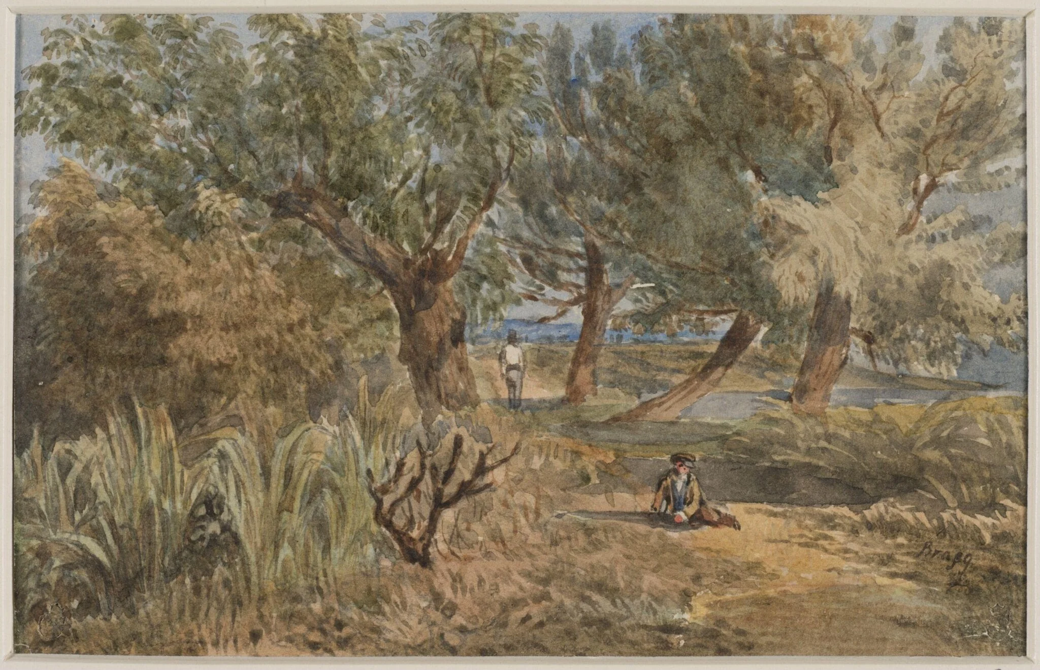 Battersea Fields, by Edward Bragg, watercolor, 1850
