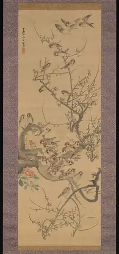 梅雀図|Sparrows in a Plum Tree