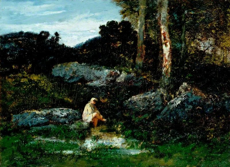 The Bather, by Narcisse Virgilio Díaz, oil, 1851