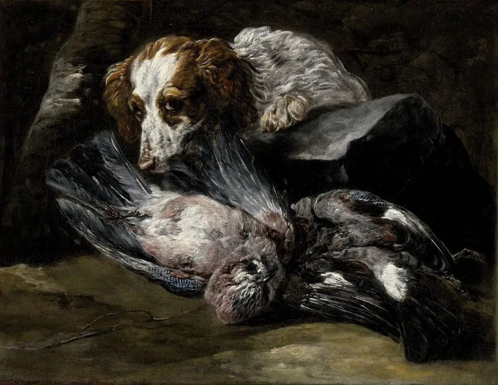 Sporting Dog and Caught Fowl