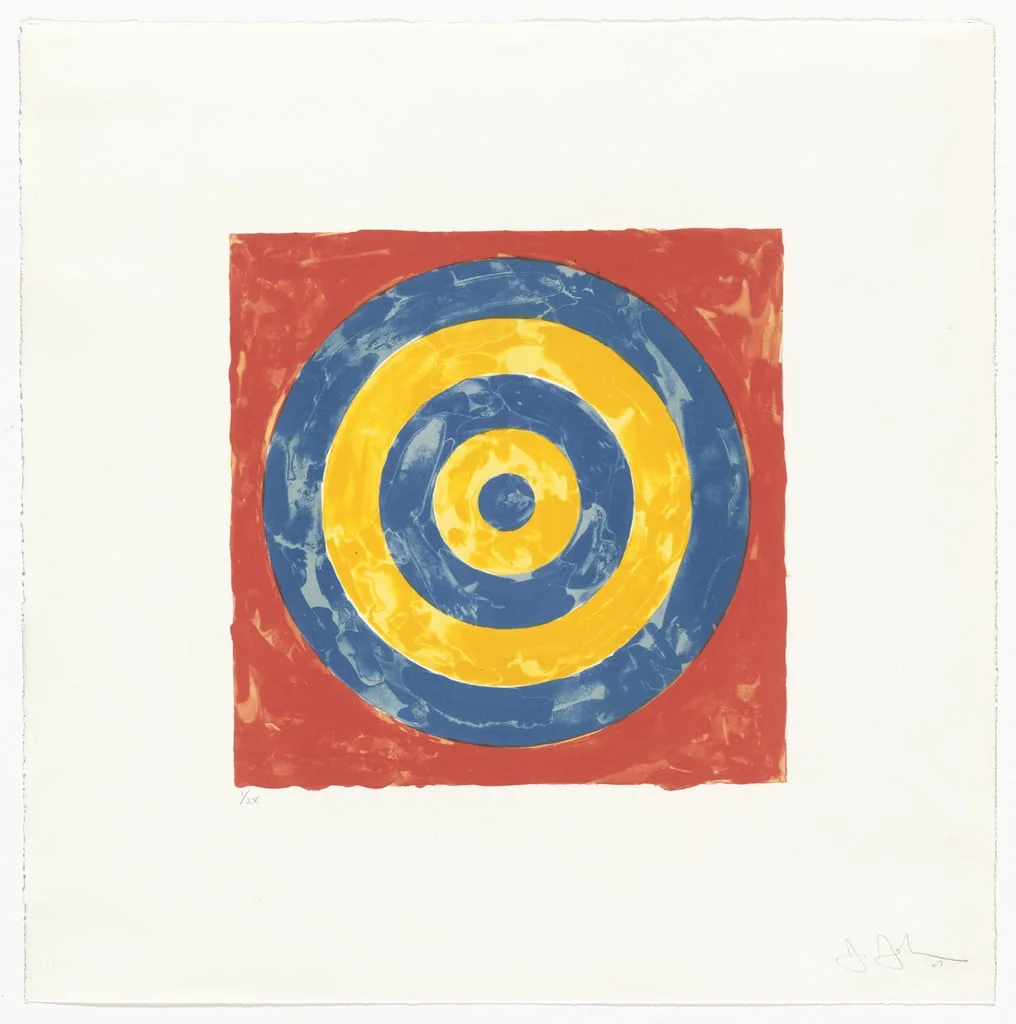 Untitled, by Jasper Johns, ink, 1967