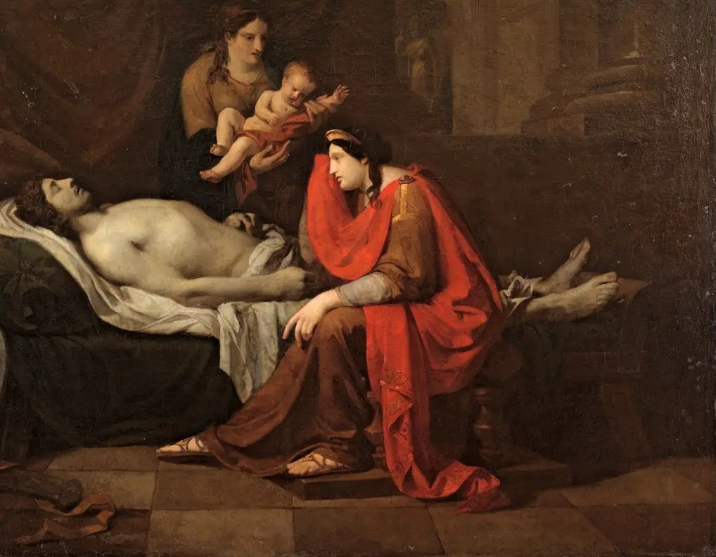 Andromache mourning killed Hector