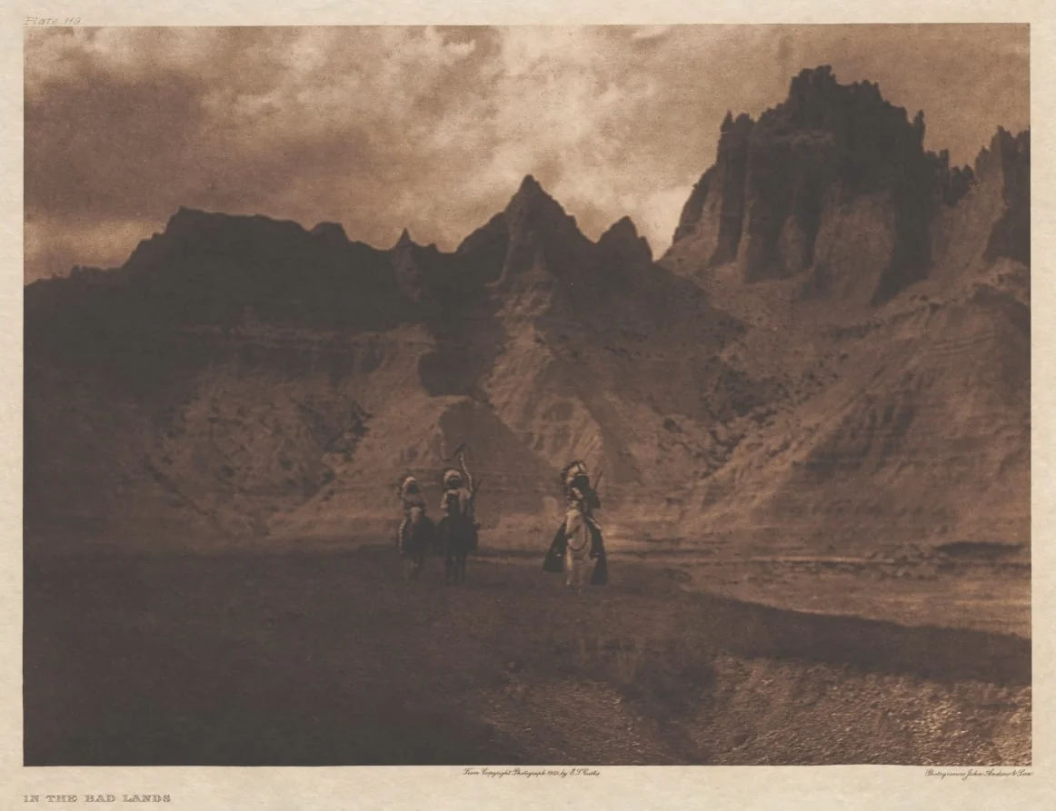 Portfolio III, Plate 119: In the Bad Lands, by Edward S. Curtis, 1904