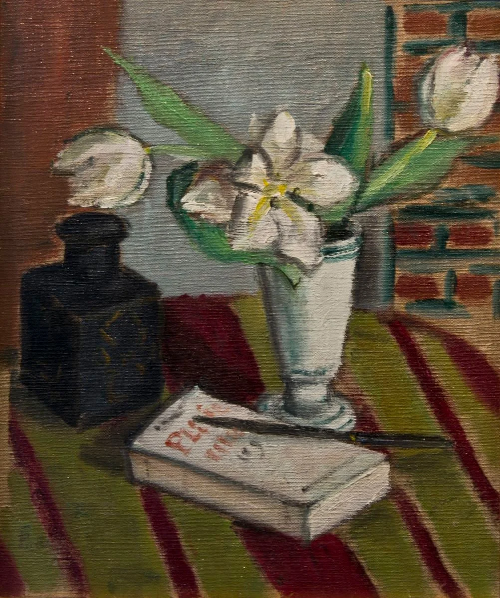 Natură statică cu lalele albe, by Theodor Pallady, unspecified