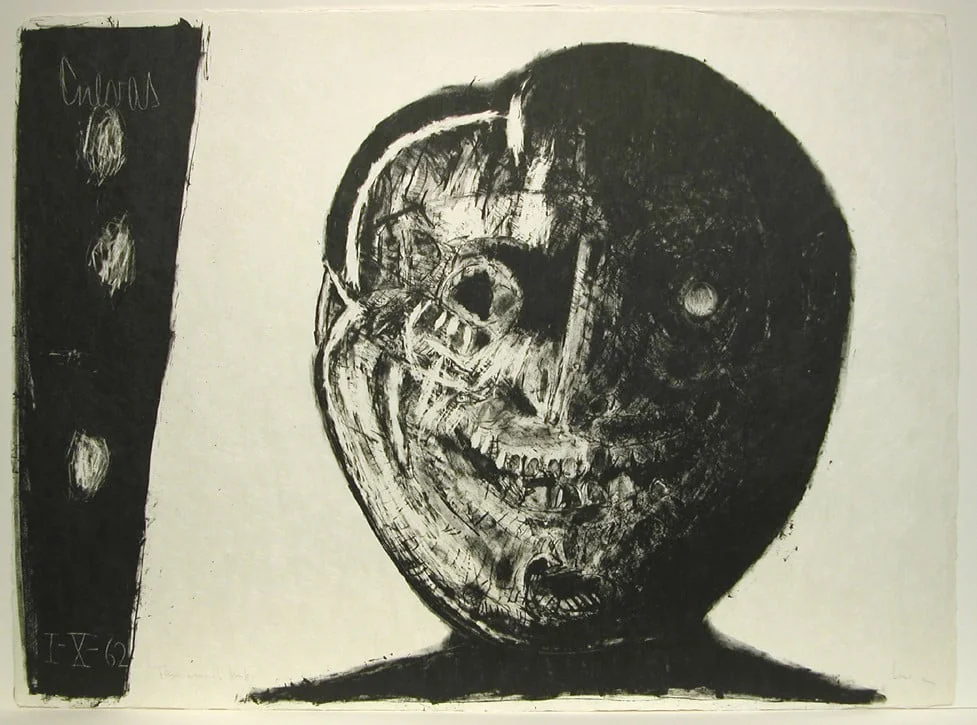 Untitled, by José Luis Cuevas, ink, 1962