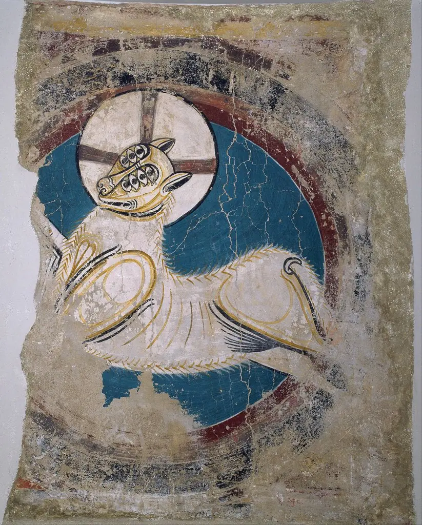 Arch of the Apocalyptic Lamb from Sant Climent de Taüll