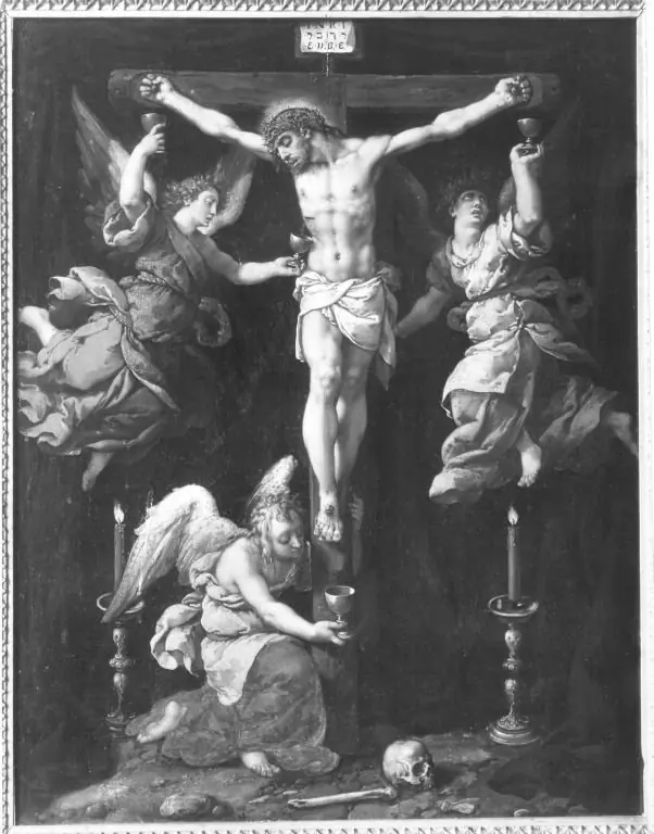 Christ on the Cross with Angels