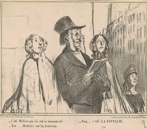 C'été Molière que été sur ce monumente ...