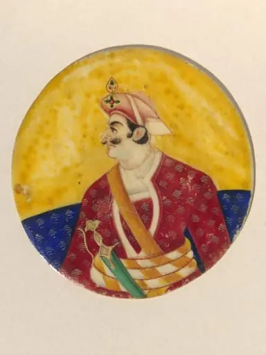 One of twenty-seven portraits on ivory of rulers and historical personages of the nineteenth century.