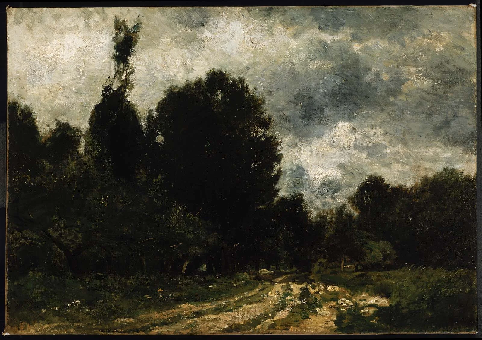 Road through the Forest, by Charles François Daubigny, oil, 1867