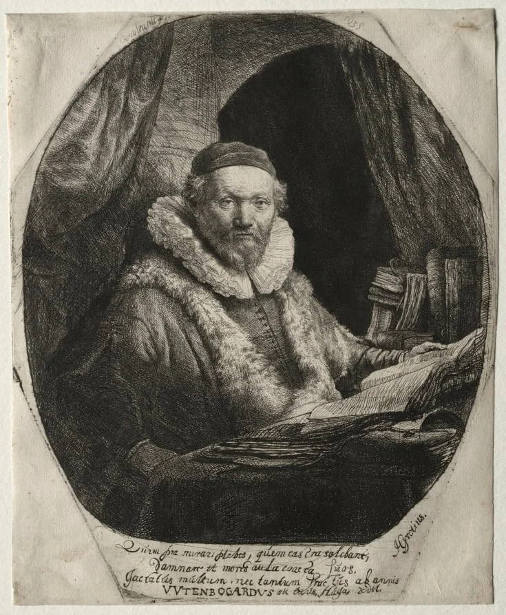 Jan Uytenbogaert, Preacher of the Remonstrants, by Rembrandt, 1635