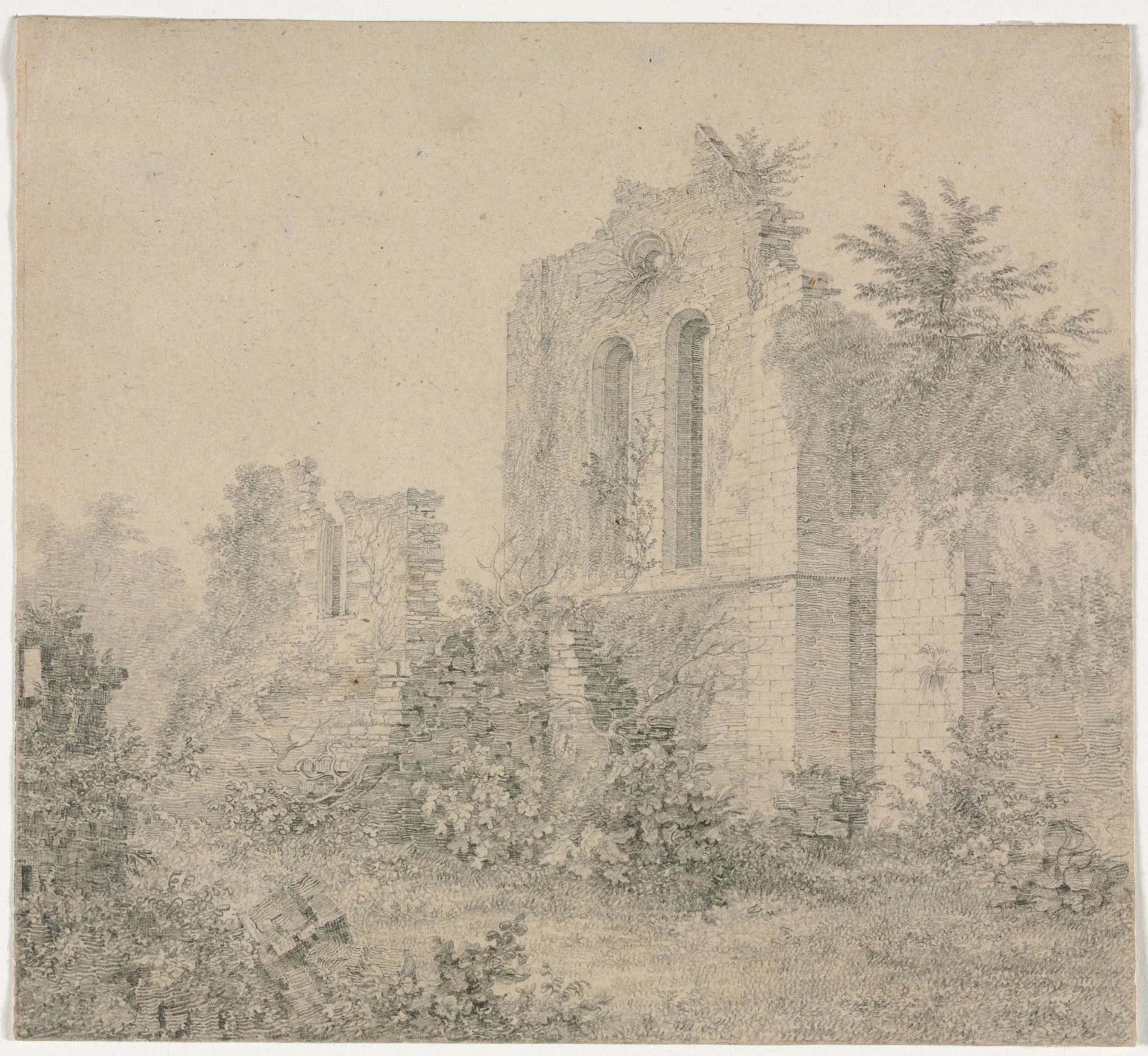 Ruins of an Abbey, by Charles Norris, 1834