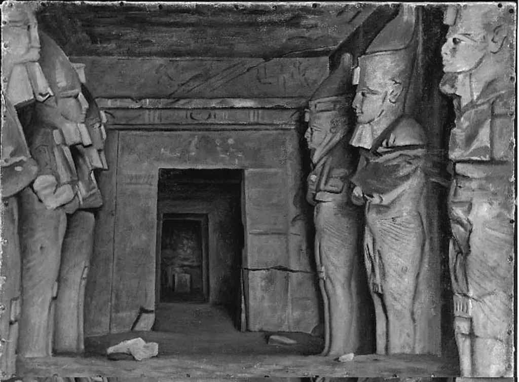 Interior of Temple of Rameses II at Abu-Simbel