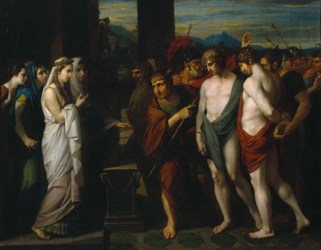 Pylades and Orestes Brought as Victims before Iphigenia