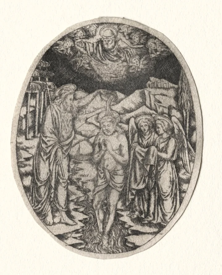 Baptism of Christ, by Unknown, 1404