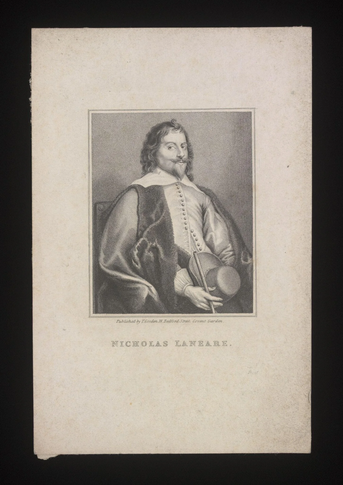Nicholas Laneare, by Unknown, 1850