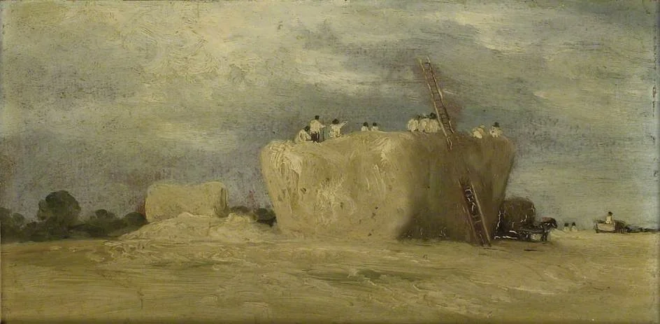 A Barley Rick: Storm, by David Charles Read, unspecified, 1830