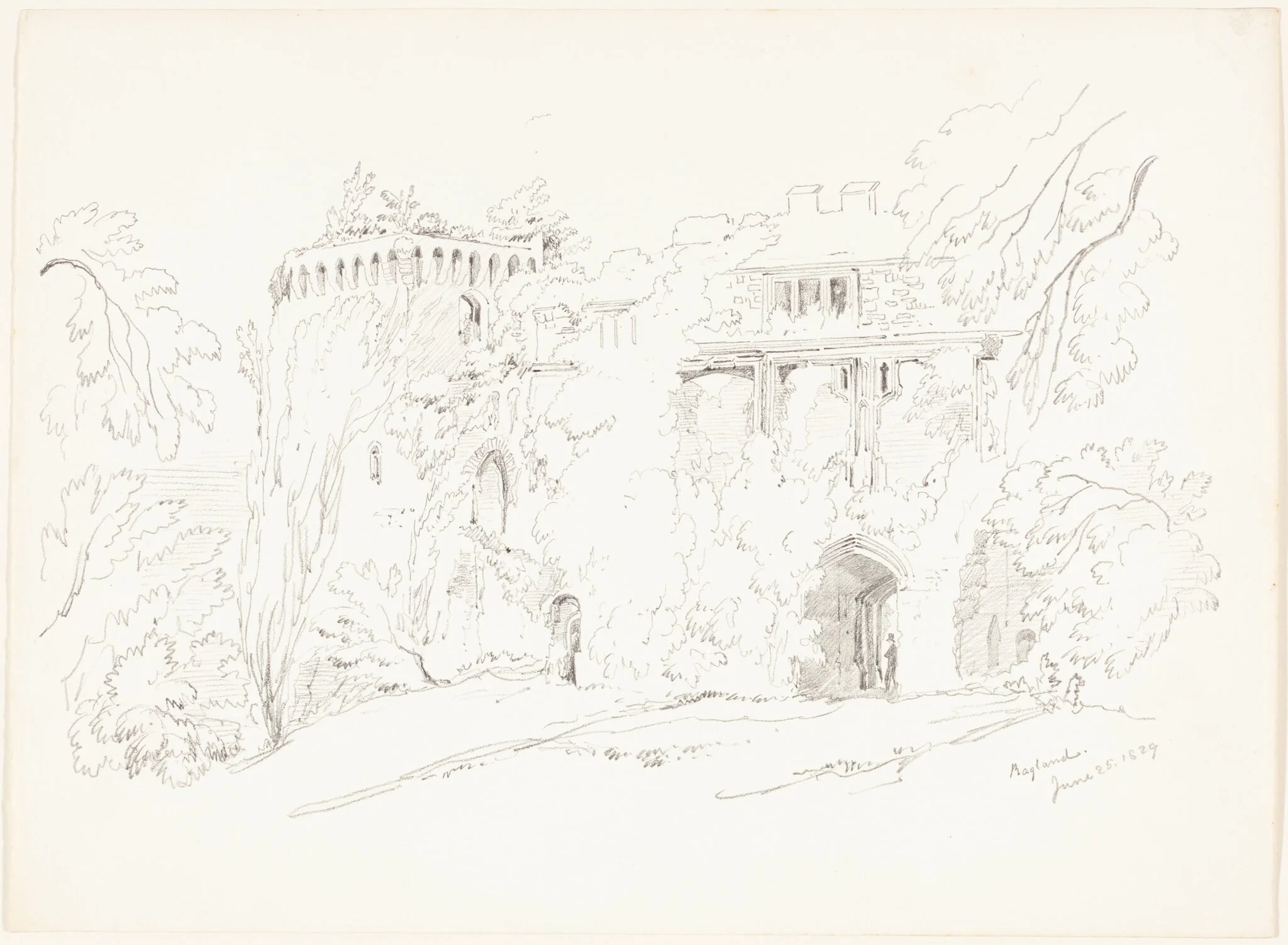 Ragland, by James Bulwer, graphite, 1829