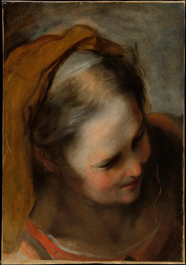 Head of an Old Woman Looking to Lower Right (Saint Elizabeth)