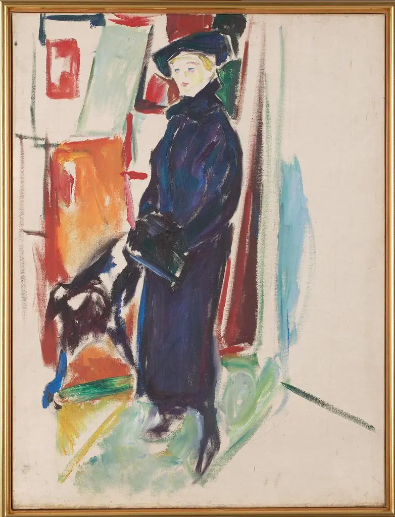 Model with Hat and Coat