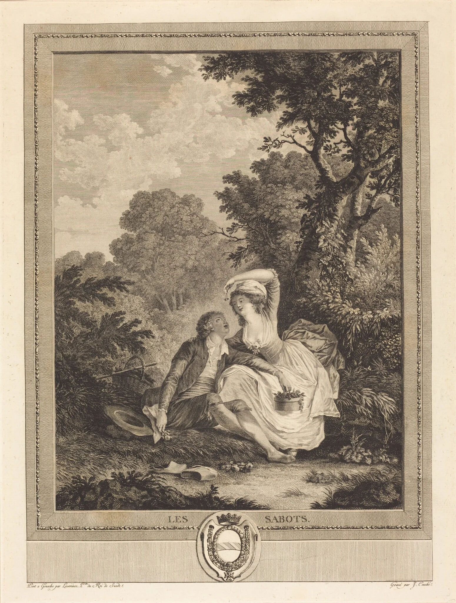 Les sabots, by Jacques Couché, ink, 1784