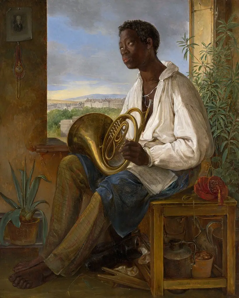 Portrait of a Gardener and Horn Player in the Household of the Emperor Francis I